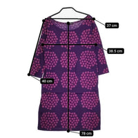 marimekko Puketti プケッティ サイズXS コットン ワンピース パープル レディース マリメッコ【中古】5-0402M∞