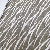 marimekko Taiga タイガ リネン 34 ノースリーブ ワンピース カーキ ホワイト レディース マリメッコ【中古】5-0521S∞