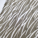 marimekko Taiga タイガ リネン 34 ノースリーブ ワンピース カーキ ホワイト レディース マリメッコ【中古】5-0521S∞