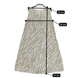 marimekko Taiga タイガ リネン 34 ノースリーブ ワンピース カーキ ホワイト レディース マリメッコ【中古】5-0521S∞