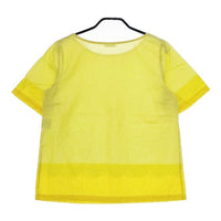 marimekko コットン プルオーバー ブラウス シャツ イエロー レディース マリメッコ【中古】5-0521S∞