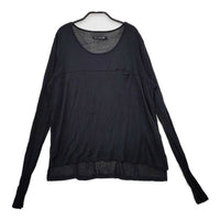 rag & bone KNIT アルパカ混 ペルー製 ニット ニットソー カットソー ブラック レディース ラグアンドボーン【中古】5-0402M∞