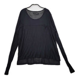 rag & bone KNIT アルパカ混 ペルー製 ニット ニットソー カットソー ブラック レディース ラグアンドボーン【中古】5-0402M∞
