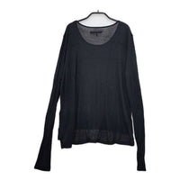 rag & bone KNIT アルパカ混 ペルー製 ニット ニットソー カットソー ブラック レディース ラグアンドボーン【中古】5-0402M∞