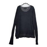 rag & bone KNIT アルパカ混 ペルー製 ニット ニットソー カットソー ブラック レディース ラグアンドボーン【中古】5-0402M∞