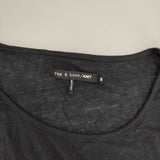 rag & bone KNIT アルパカ混 ペルー製 ニット ニットソー カットソー ブラック レディース ラグアンドボーン【中古】5-0402M∞