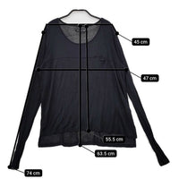 rag & bone KNIT アルパカ混 ペルー製 ニット ニットソー カットソー ブラック レディース ラグアンドボーン【中古】5-0402M∞