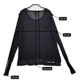 rag & bone KNIT アルパカ混 ペルー製 ニット ニットソー カットソー ブラック レディース ラグアンドボーン【中古】5-0402M∞