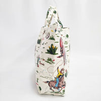 Cath Kidston /SHIPS カウボーイ柄 イギリス製 コットン PVC トートバッグ マルチカラー レディース キャスキットソン/シップス【中古】5-0827G∞