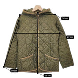 LAVENHAM WA-AW03 サイズ36 フード付き キルティングジャケット カーキ レディース ラベンハム【中古】5-0205T♪