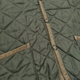 LAVENHAM WA-AW03 サイズ36 フード付き キルティングジャケット カーキ レディース ラベンハム【中古】5-0205T♪