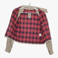 MARGARET HOWELL/BARACUTA G4 裏チェック スイングトップ M ブルゾン ベージュ レディース マーガレットハウエル/バラクータ【中古】5-0323M♪