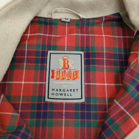 MARGARET HOWELL/BARACUTA G4 裏チェック スイングトップ M ブルゾン ベージュ レディース マーガレットハウエル/バラクータ【中古】5-0323M♪