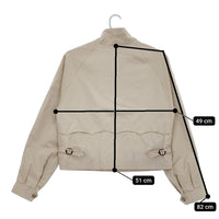 MARGARET HOWELL/BARACUTA G4 裏チェック スイングトップ M ブルゾン ベージュ レディース マーガレットハウエル/バラクータ【中古】5-0323M♪
