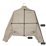 MARGARET HOWELL/BARACUTA G4 裏チェック スイングトップ M ブルゾン ベージュ レディース マーガレットハウエル/バラクータ【中古】5-0323M♪
