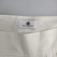 OLD ENGLAND リネン スカート ホワイト レディース オールドイングランド【中古】5-0402M∞