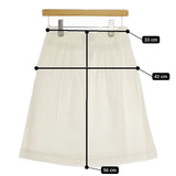 OLD ENGLAND リネン スカート ホワイト レディース オールドイングランド【中古】5-0402M∞