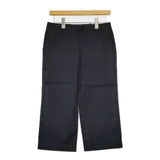 MARGARET HOWELL MHW07710402346 コットンスラックス クロップド パンツ ブラック レディース マーガレットハウエル【中古】5-0731G∞
