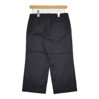 MARGARET HOWELL MHW07710402346 コットンスラックス クロップド パンツ ブラック レディース マーガレットハウエル【中古】5-0731G∞