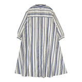 URBAN RESEARCH DOORS UR TECH Smart Linen Touch 定価11000円 ストライプ ワンピース ベージュ ブルー レディース アーバンリサーチドアーズ【中古】5-0731M∞