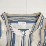 URBAN RESEARCH DOORS UR TECH Smart Linen Touch 定価11000円 ストライプ ワンピース ベージュ ブルー レディース アーバンリサーチドアーズ【中古】5-0731M∞