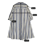 URBAN RESEARCH DOORS UR TECH Smart Linen Touch 定価11000円 ストライプ ワンピース ベージュ ブルー レディース アーバンリサーチドアーズ【中古】5-0731M∞