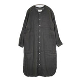 TEEE リネン ストライプシャツワンピ ワンピース グレー レディース ティー【中古】5-0731M∞