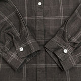 Bliss bunch バンドカラー シャツワンピ ポケット付き 比翼ボタン コットン チェック ワンピース ブラック レディース ブリスバンチ【中古】5-0731M∞