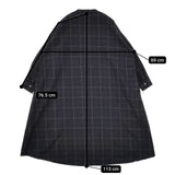 Bliss bunch バンドカラー シャツワンピ ポケット付き 比翼ボタン コットン チェック ワンピース ブラック レディース ブリスバンチ【中古】5-0731M∞