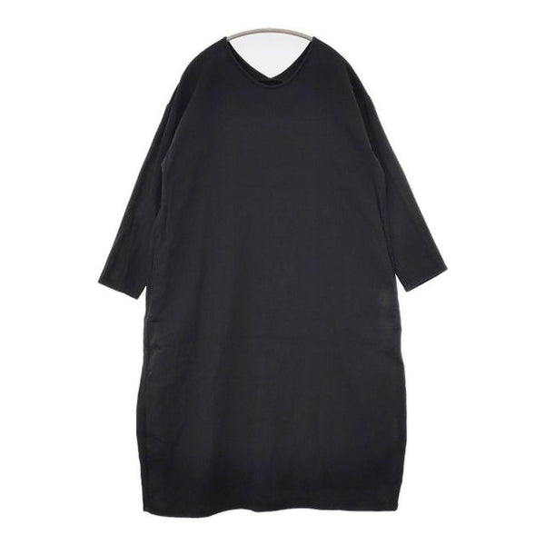 Lokapala コットンウール 長袖 プルオーバー ワンピース ブラック レディース ローカパーラ【中古】5-0731M∞