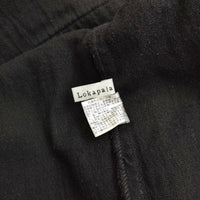 Lokapala コットンウール 長袖 プルオーバー ワンピース ブラック レディース ローカパーラ【中古】5-0731M∞