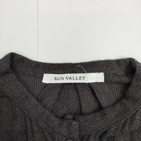 Sun Valley ハーフボタン プルオーバー ワンピース チャコールグレー レディース サンバレー【中古】5-0731M∞