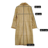 LOEWE スペイン製 子羊 ロエベジャパン レザー 革 サイズ38 その他ジャケット・コート ベージュ レディース ロエベ【中古】5-1102A◎