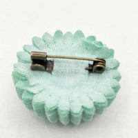 mina perhonen hana コサージュ ブローチ エメラルドグリーン レディース ミナペルホネン【中古】5-0330G∞