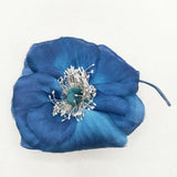 la fleur anemone 花 コサージュ ブローチ ブルー レディース ラフルール【中古】5-0330G∞