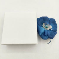 la fleur anemone 花 コサージュ ブローチ ブルー レディース ラフルール【中古】5-0330G∞