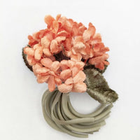 la fleur 花 コサージュ ブローチ オレンジ レディース ラフルール【中古】5-0330G∞