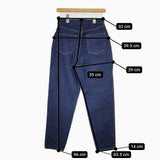 THE SHINZONE CARROT DENIM キャロットデニム 34 定価23100円 19SMSPA68 ジーンズ デニムパンツ ネイビー レディース シンゾーン【中古】5-0731G∞
