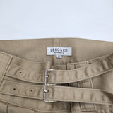 LENO & CO. グルカショートトラウザーズ ショートパンツ ハーフパンツ ショーツ ベージュ レディース リノ【中古】5-0521S∞