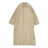 YAECA 67551 ロング コットンナイロン ステンカラーコート ベージュ レディース ヤエカ【中古】5-0731M∞