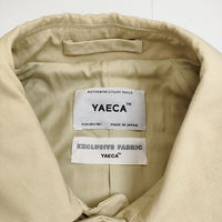 YAECA 67551 ロング コットンナイロン ステンカラーコート ベージュ レディース ヤエカ【中古】5-0731M∞