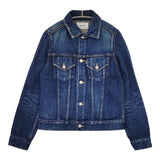 YAECA 16-12U コットン サイズM デニムジャケット USED NAVY ネイビー レディース ヤエカ【中古】5-0731M∞