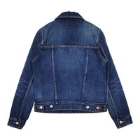 YAECA 16-12U コットン サイズM デニムジャケット USED NAVY ネイビー レディース ヤエカ【中古】5-0731M∞