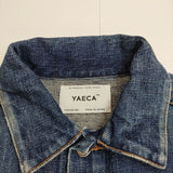 YAECA 16-12U コットン サイズM デニムジャケット USED NAVY ネイビー レディース ヤエカ【中古】5-0731M∞