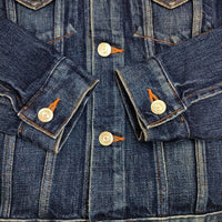 YAECA 16-12U コットン サイズM デニムジャケット USED NAVY ネイビー レディース ヤエカ【中古】5-0731M∞
