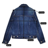 YAECA 16-12U コットン サイズM デニムジャケット USED NAVY ネイビー レディース ヤエカ【中古】5-0731M∞