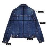 YAECA 16-12U コットン サイズM デニムジャケット USED NAVY ネイビー レディース ヤエカ【中古】5-0731M∞