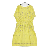 mina perhonen laundry hoshi*hana rs3035 サイズ36 ノースリーブ ワンピース イエロー レディース ミナペルホネンランドリー【中古】5-0608S♪