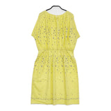 mina perhonen laundry hoshi*hana rs3035 サイズ36 ノースリーブ ワンピース イエロー レディース ミナペルホネンランドリー【中古】5-0608S♪