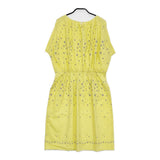 mina perhonen laundry hoshi*hana rs3035 サイズ36 ノースリーブ ワンピース イエロー レディース ミナペルホネンランドリー【中古】5-0608S♪